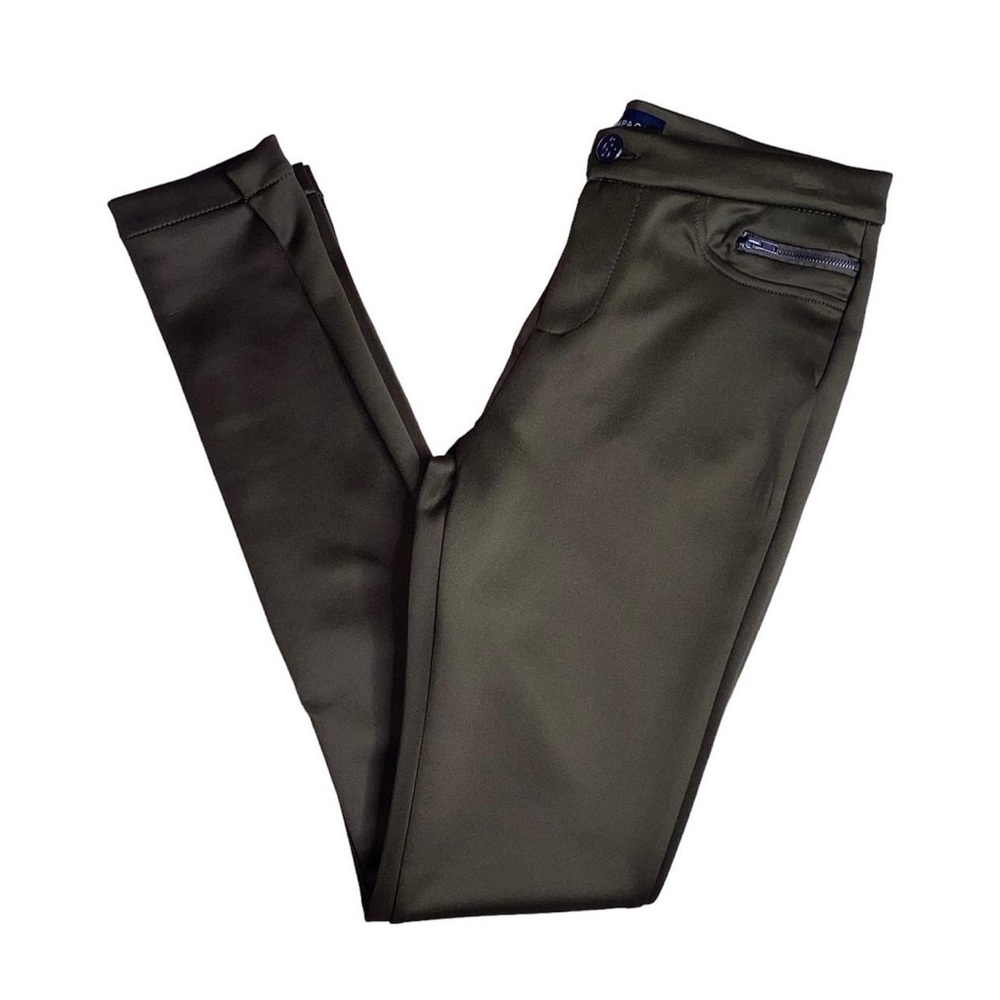 OLIVE GREEN SKINNY UTILITY PANTS · SIZE S · RAMPAGE